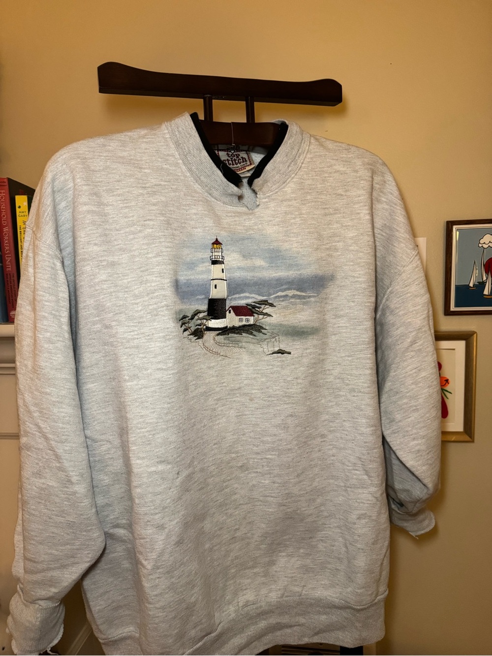 90’s Top Stitch Oversized Crewneck